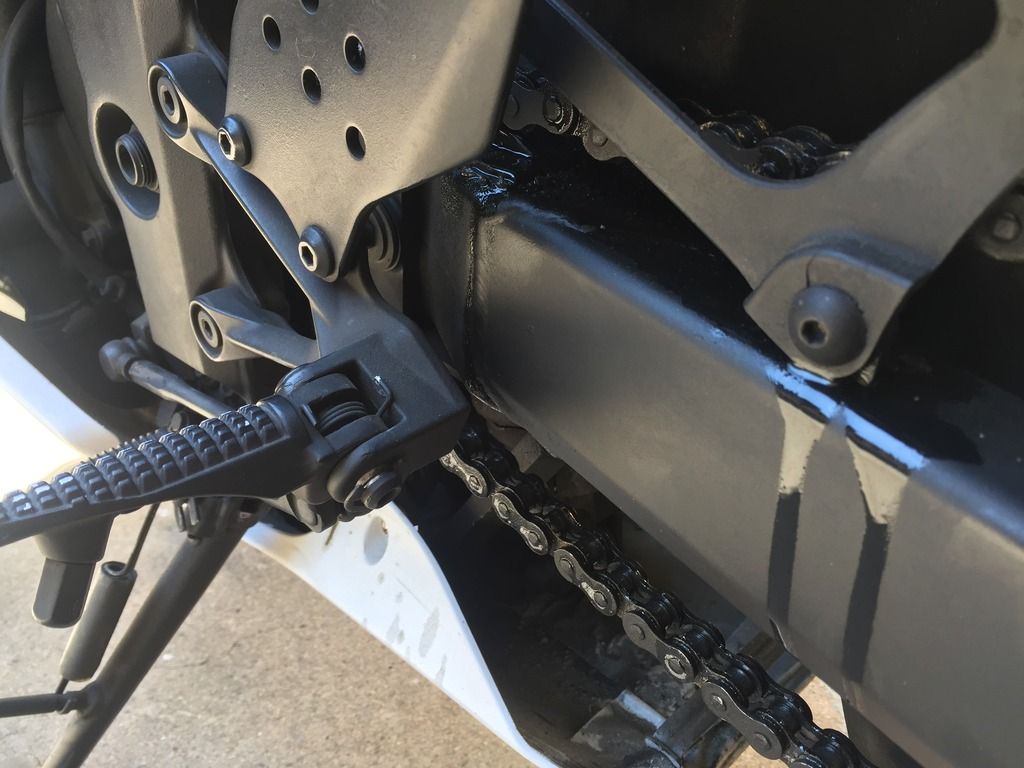 How To Lube Chain without stands (Poor man's Lube) Kawasaki Ninja ZX